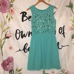 Teal dress